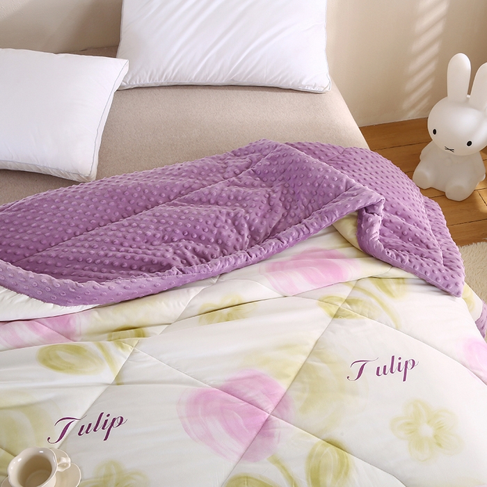 91家纺网 家纺一手货源 找家纺 欧朵 2025新款A类水洗棉豆豆绒被子冬被大豆被芯春秋被冬被 幼儿园 学生宿舍 四季被空调被子浅梦