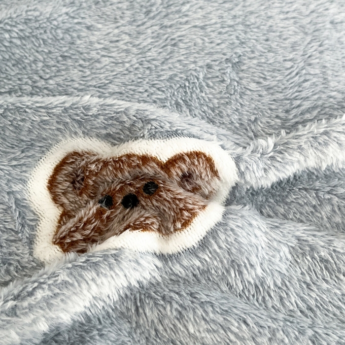 91家纺网 家纺一手货源 找家纺 川悦生活 2025新款雪花绒宿舍单床笠 床笠波波熊