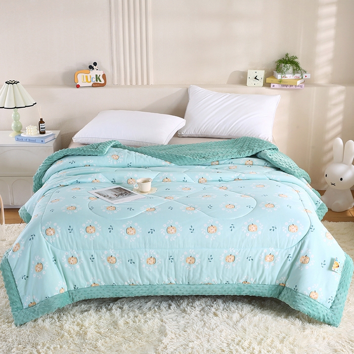 欧朵 2025新款A类水洗棉豆豆绒被子冬被大豆被芯春秋被冬被 幼儿园 学生宿舍 四季被空调被子小南瓜