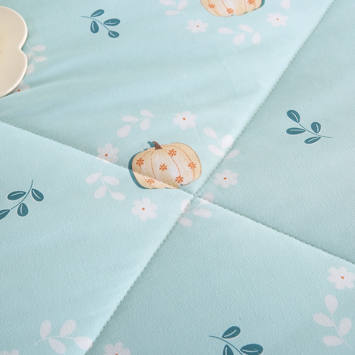 91家纺网 家纺一手货源 找家纺 欧朵 2025新款A类水洗棉豆豆绒被子冬被大豆被芯春秋被冬被 幼儿园 学生宿舍 四季被空调被子小南瓜