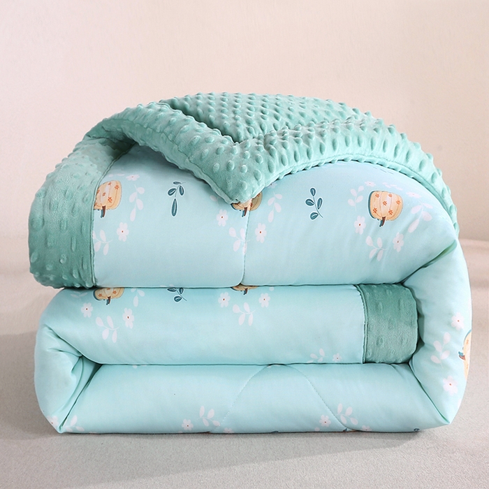 91家纺网 家纺一手货源 找家纺 欧朵 2025新款A类水洗棉豆豆绒被子冬被大豆被芯春秋被冬被 幼儿园 学生宿舍 四季被空调被子小南瓜