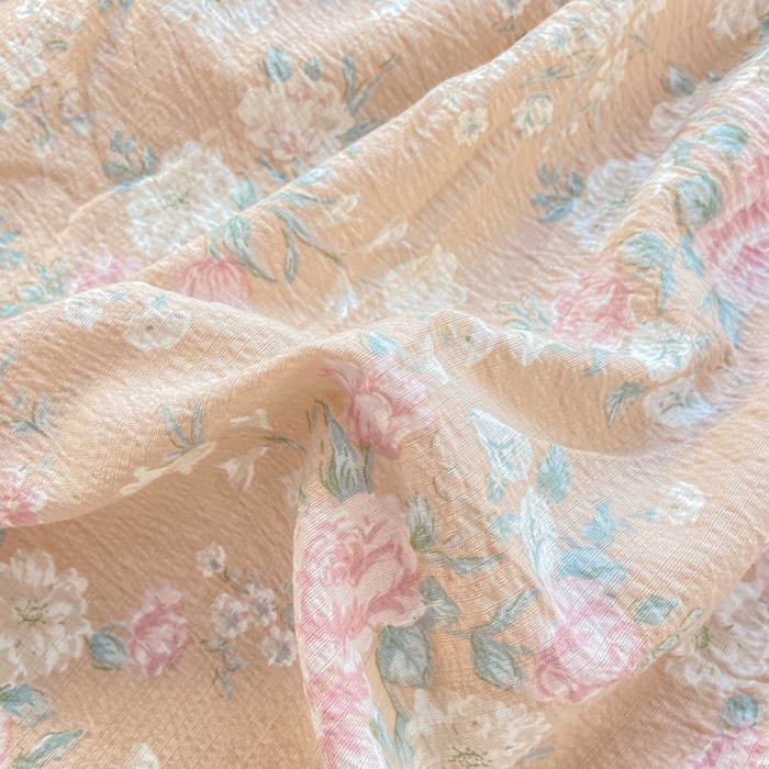 91家纺网 家纺一手货源 找家纺 玉海棠家纺 2025新款直播爆款双层纱床笠三件套 爱如星辰