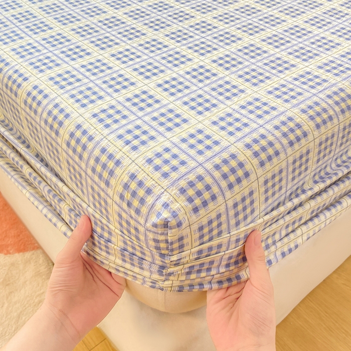 91家纺网 家纺一手货源 找家纺 玉海棠家纺 2025新款直播爆款双层纱床笠三件套 定格时光