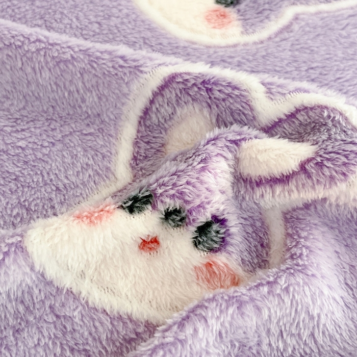 91家纺网 家纺一手货源 找家纺 川悦生活 2025新款雪花绒宿舍单床笠 床笠妮娜兔