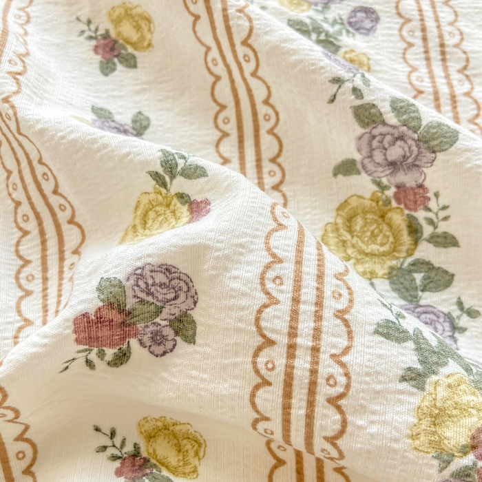 91家纺网 家纺一手货源 找家纺 玉海棠家纺 2025新款直播爆款双层纱床笠三件套 玫瑰哒