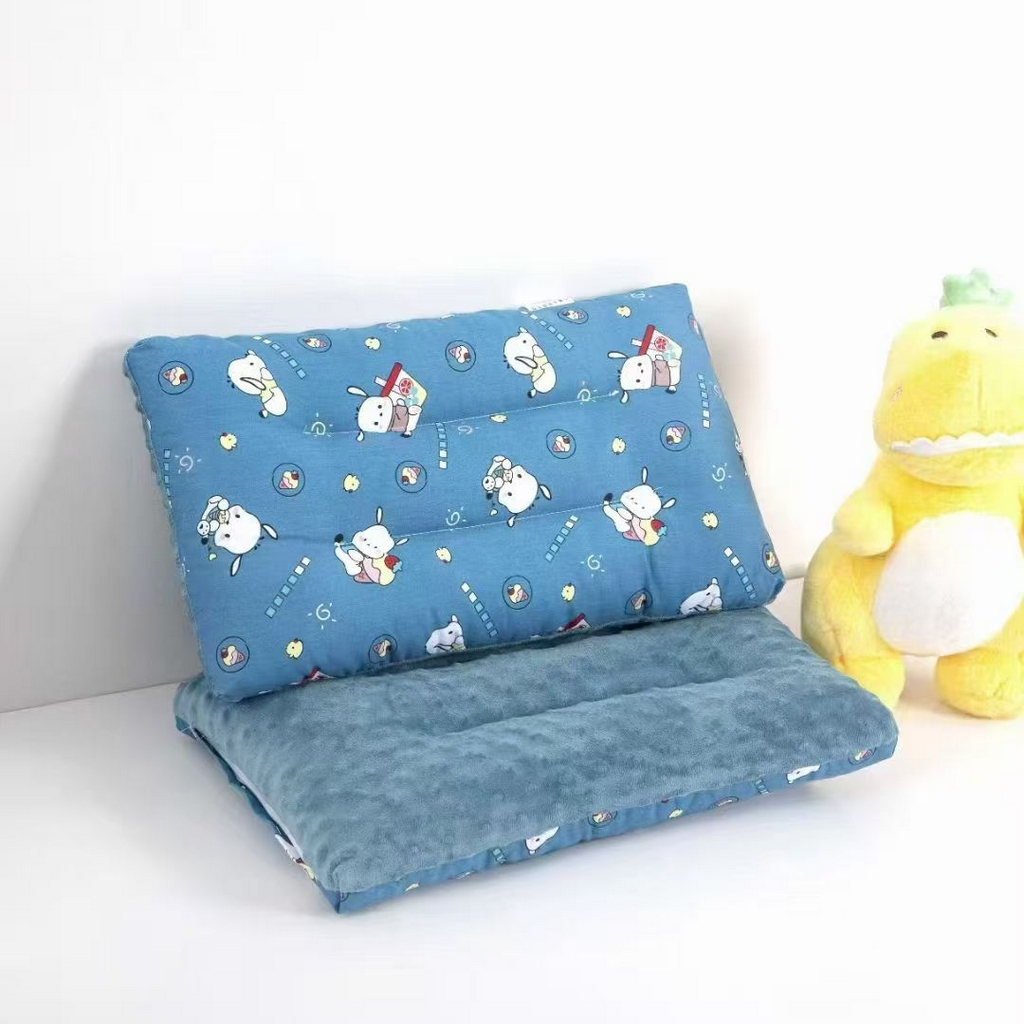 91家纺网 家纺一手货源 找家纺 云熙枕业 2025新款儿童全棉豆豆枕 枕头枕芯 小萌兔