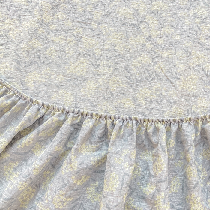 91家纺网 家纺一手货源 找家纺 玉海棠家纺 2025新款直播爆款双层纱床笠三件套 南亭晚风