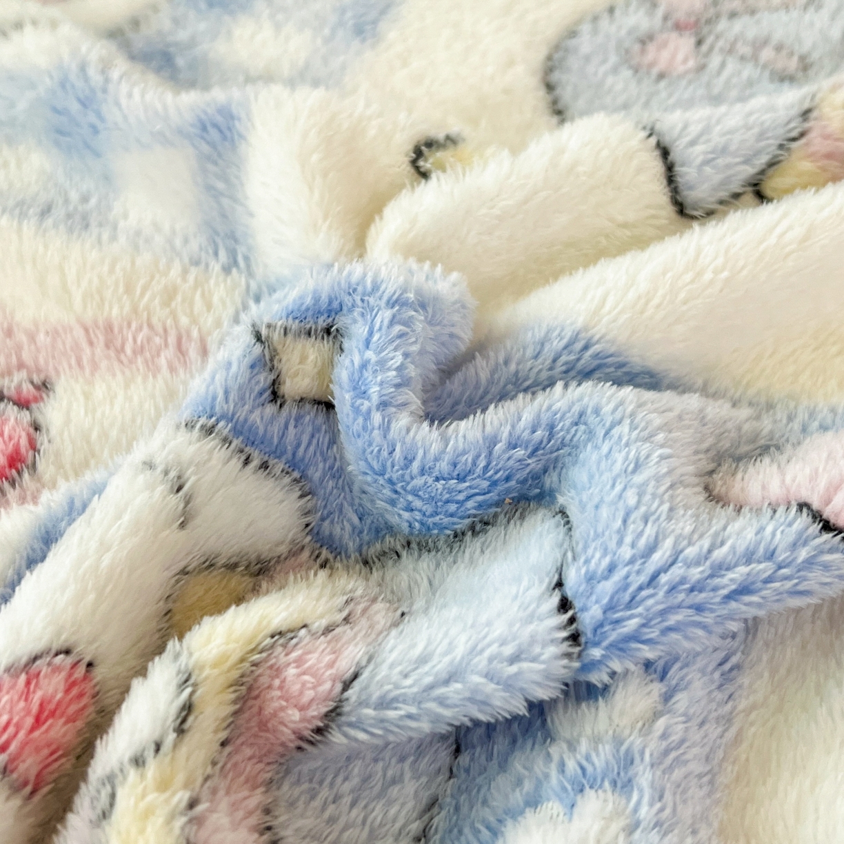 91家纺网 家纺一手货源 找家纺 川悦生活 2025新款雪花绒宿舍单床笠 床笠小喵甜心