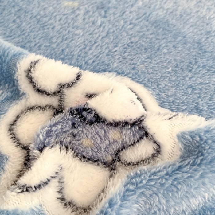 91家纺网 家纺一手货源 找家纺 川悦生活 2025新款雪花绒宿舍单床笠 床笠小雪狗