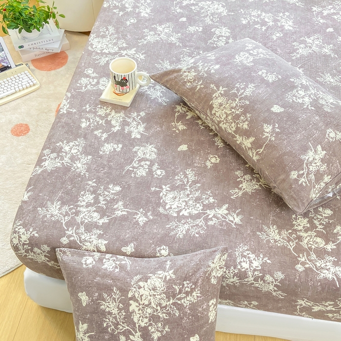 91家纺网 家纺一手货源 找家纺 玉海棠家纺 2025新款直播爆款双层纱床笠三件套 月华秀影