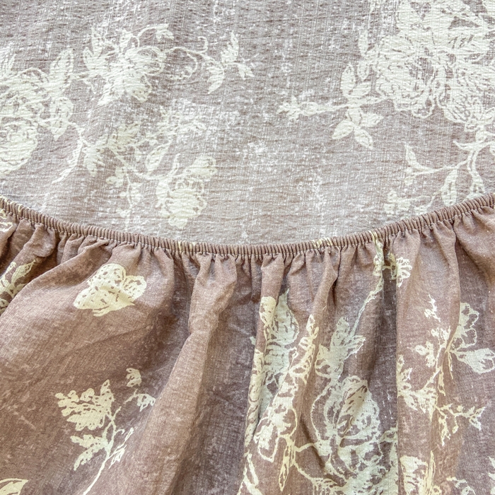 91家纺网 家纺一手货源 找家纺 玉海棠家纺 2025新款直播爆款双层纱床笠三件套 月华秀影