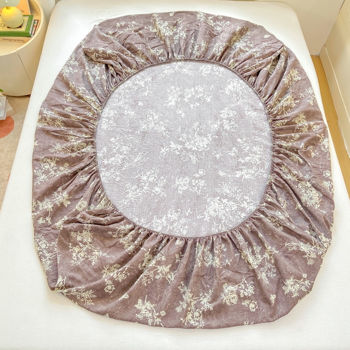 91家纺网 家纺一手货源 找家纺 玉海棠家纺 2025新款直播爆款双层纱床笠三件套 月华秀影