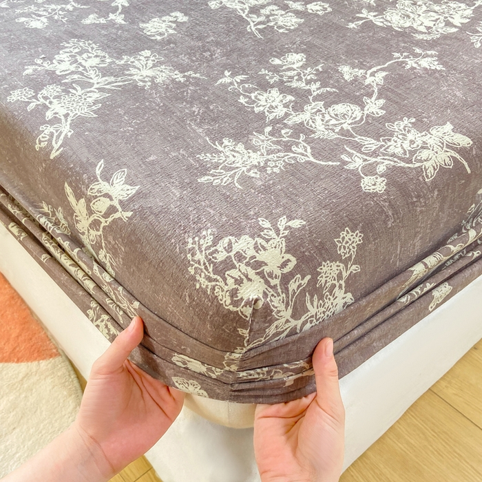 91家纺网 家纺一手货源 找家纺 玉海棠家纺 2025新款直播爆款双层纱床笠三件套 月华秀影