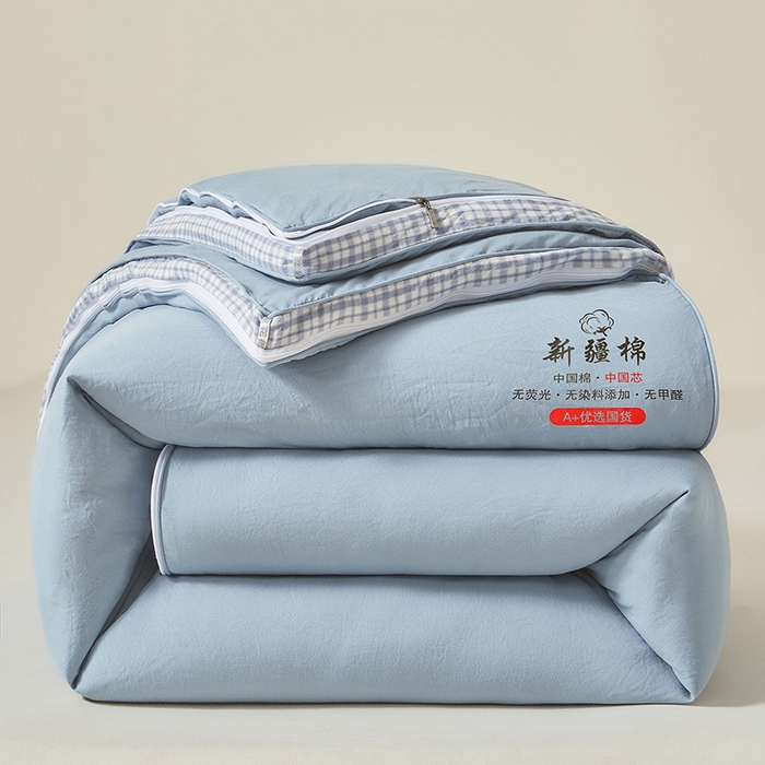 91家纺网 家纺一手货源 找家纺 （总）逸居家纺 2025新款A类水洗棉立体边新疆棉花被子母被