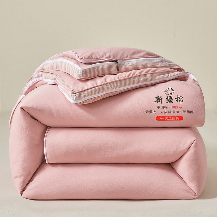 91家纺网 家纺一手货源 找家纺 （总）逸居家纺 2025新款A类水洗棉立体边新疆棉花被子母被