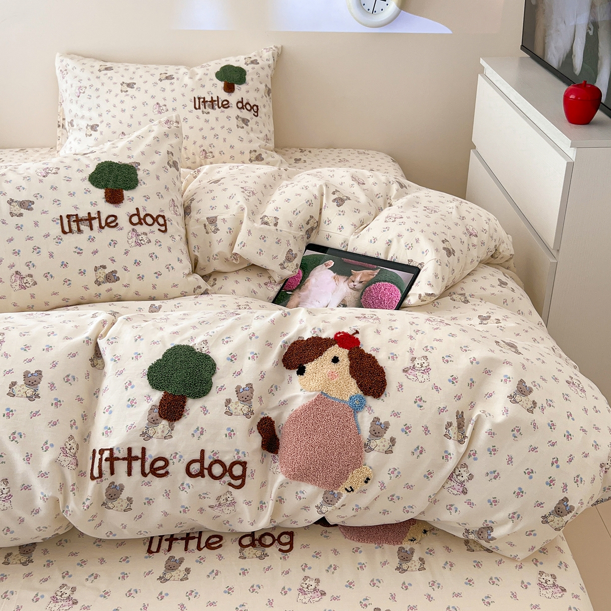 91家纺网 家纺一手货源 找家纺 （总）舒居家纺 2025新款13070全棉纯棉毛巾绣四件套