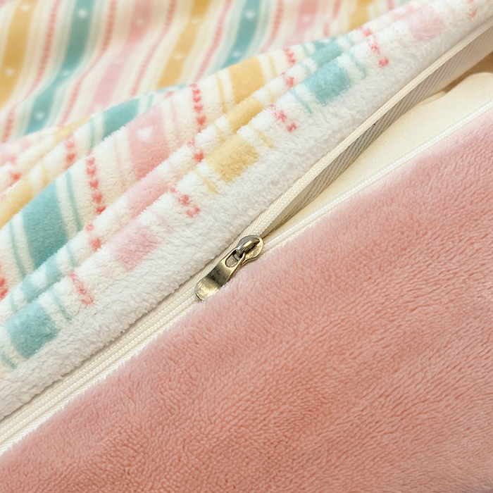 91家纺网 家纺一手货源 找家纺 HL原创 2025新款牛奶绒四件套 彩虹糖