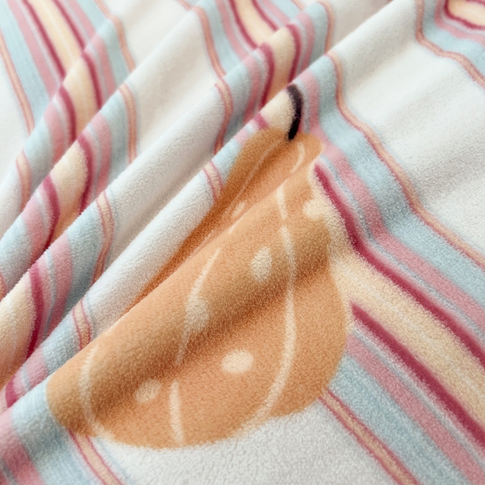 91家纺网 家纺一手货源 找家纺 HL原创 2025新款牛奶绒四件套 彩条南瓜