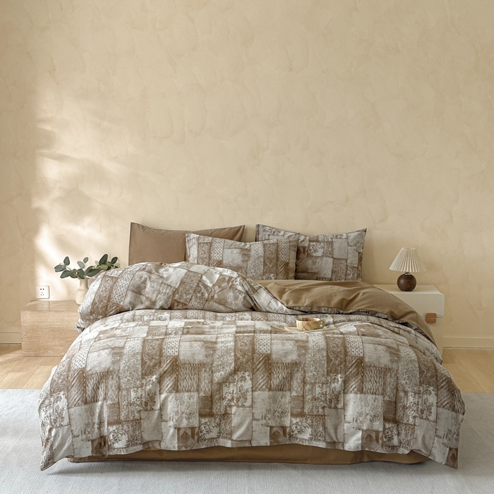 91家纺网 家纺一手货源 找家纺 （总）言一 2025新款A类100支陶瓷轻磨毛新疆长绒棉纯棉全棉提花四件套