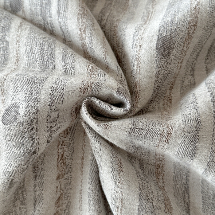 91家纺网 家纺一手货源 找家纺 言一 2025新款A类100支陶瓷轻磨毛新疆长绒棉纯棉全棉提花四件套 海盐波点-灰蓝