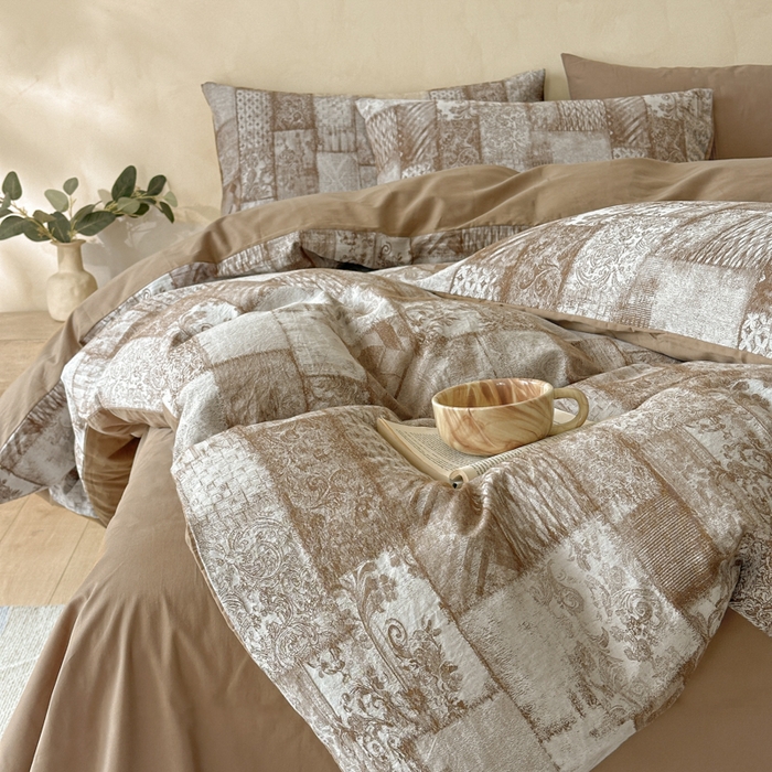 91家纺网 家纺一手货源 找家纺 （总）言一 2025新款A类100支陶瓷轻磨毛新疆长绒棉纯棉全棉提花四件套