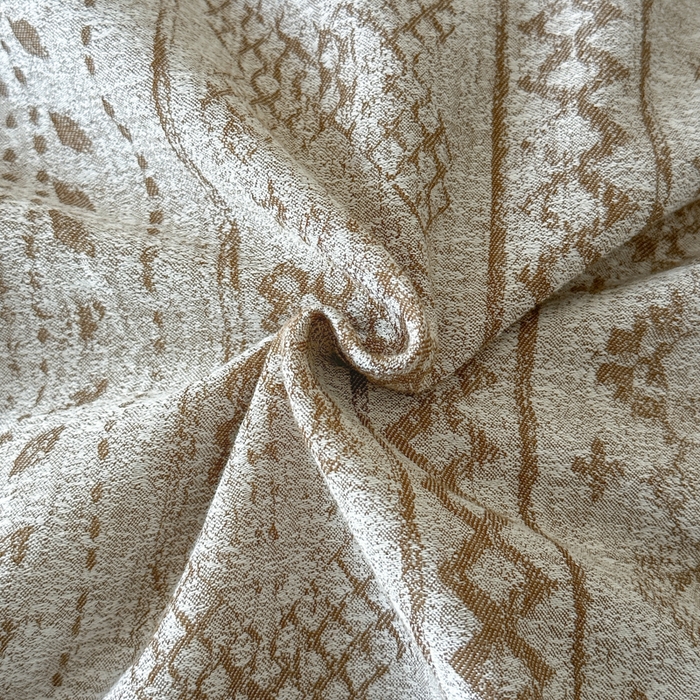 91家纺网 家纺一手货源 找家纺 言一 2025新款A类100支陶瓷轻磨毛新疆长绒棉纯棉全棉提花四件套 南阳假日-咖