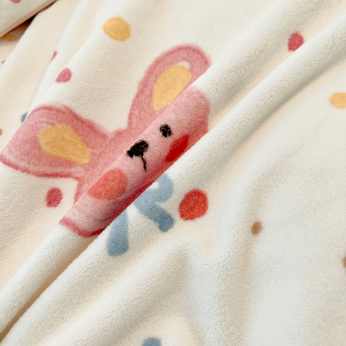 91家纺网 家纺一手货源 找家纺 HL原创 2025新款牛奶绒四件套 糖果屋