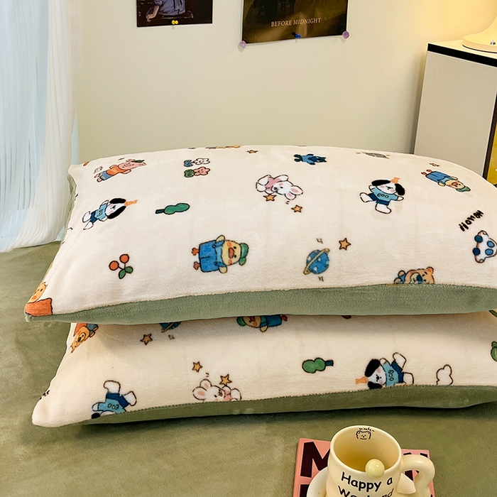 91家纺网 家纺一手货源 找家纺 HL原创 2025新款牛奶绒四件套 童话世界