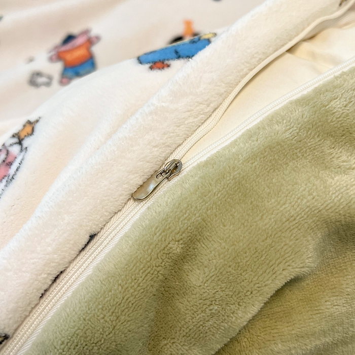 91家纺网 家纺一手货源 找家纺 HL原创 2025新款牛奶绒四件套 童话世界