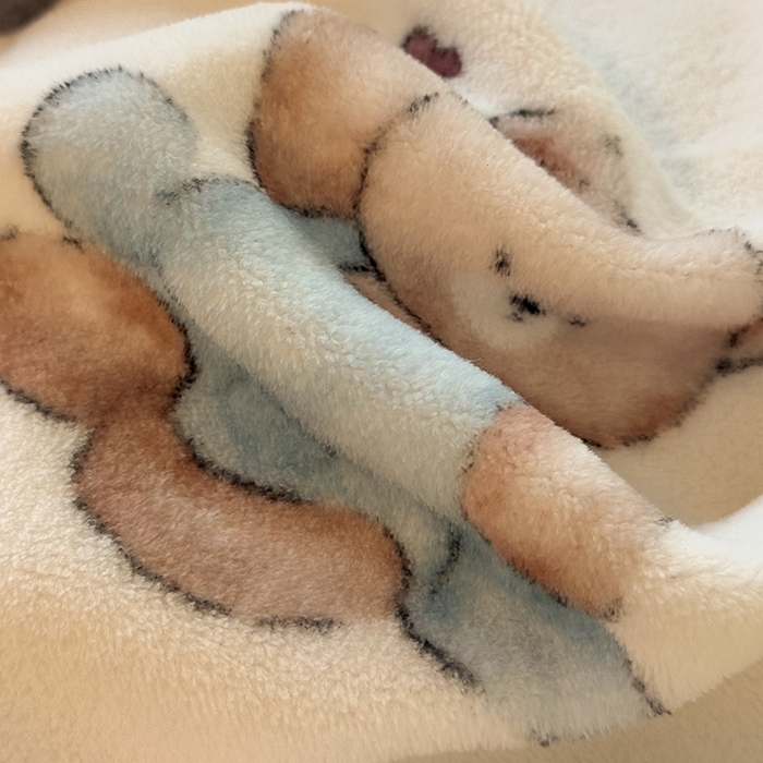 91家纺网 家纺一手货源 找家纺 HL原创 2025新款牛奶绒四件套 小熊