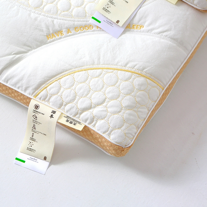 91家纺网 家纺一手货源 找家纺 （总）糖果枕芯 2025新款儿童枕芯分区护颈学生枕头全棉枕芯