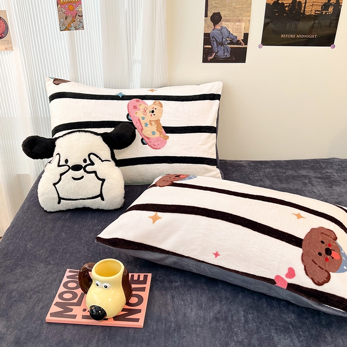 91家纺网 家纺一手货源 找家纺 HL原创 2025新款牛奶绒四件套 星空