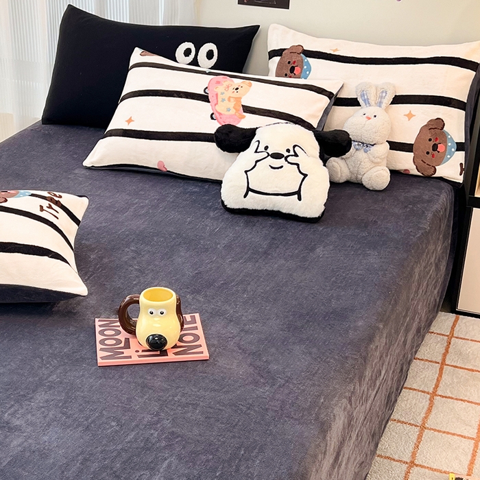 91家纺网 家纺一手货源 找家纺 HL原创 2025新款牛奶绒四件套 星空