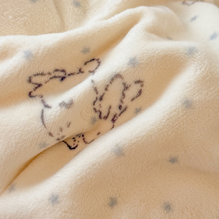 91家纺网 家纺一手货源 找家纺 HL原创 2025新款牛奶绒四件套 星星兔