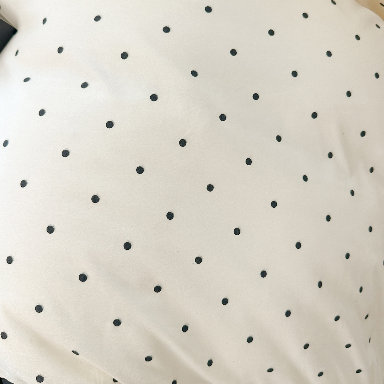 91家纺网 家纺一手货源 找家纺 笠裙家纺 2025新款水洗棉荷叶花边法式赫本风夹棉加厚床裙单床裙床裙单件 夹棉-波点