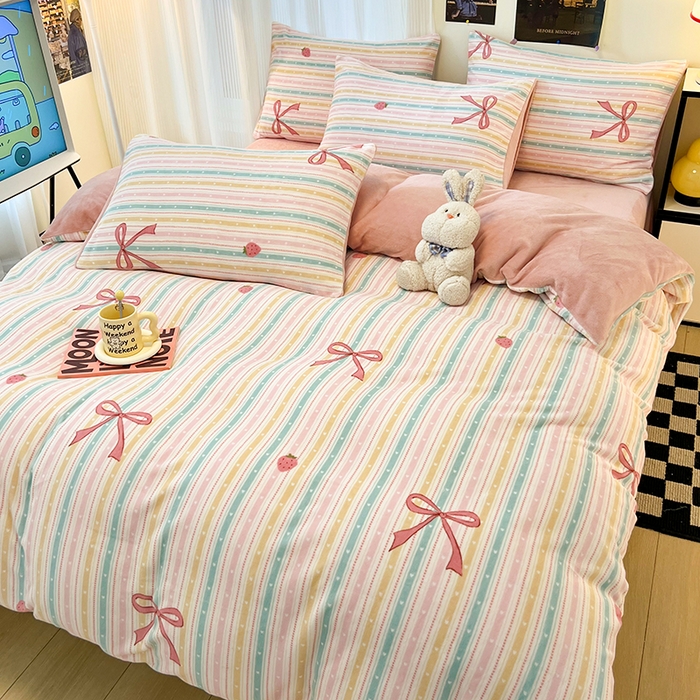 91家纺网 家纺一手货源 找家纺 （总）HL原创 2025新款牛奶绒单品被套单件被套