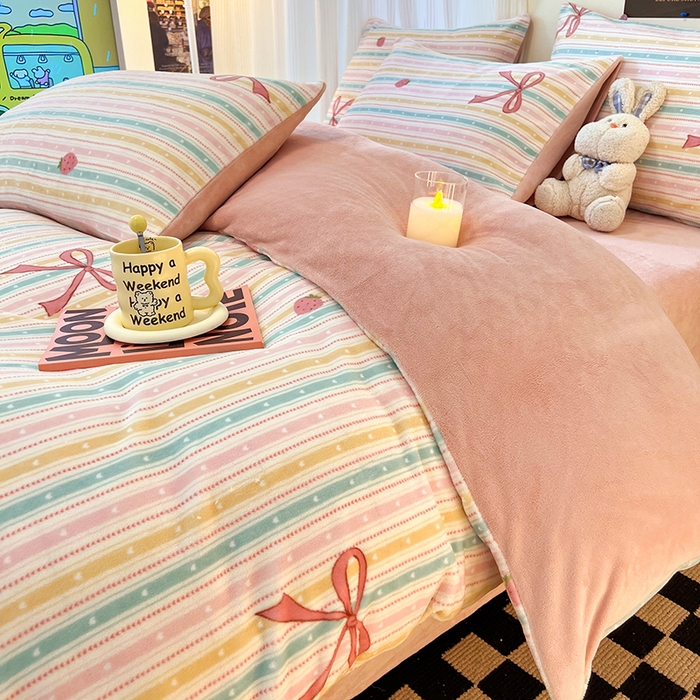 91家纺网 家纺一手货源 找家纺 （总）HL原创 2025新款牛奶绒单品被套单件被套