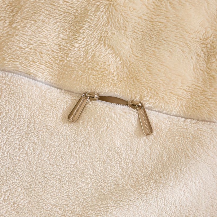 91家纺网 家纺一手货源 找家纺 眠博士 2025新款兔绒牛奶绒加厚保暖四件套-凯瑟琳场景一 凯瑟琳-暖白