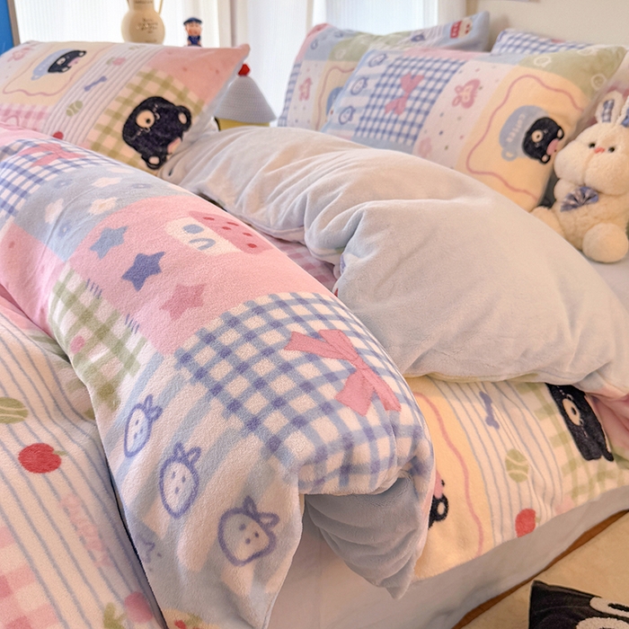 91家纺网 家纺一手货源 找家纺 （总）HL原创 2025新款牛奶绒单品被套单件被套