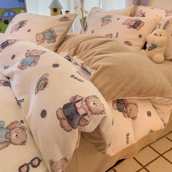 91家纺网 家纺一手货源 找家纺 （总）HL原创 2025新款牛奶绒单品被套单件被套