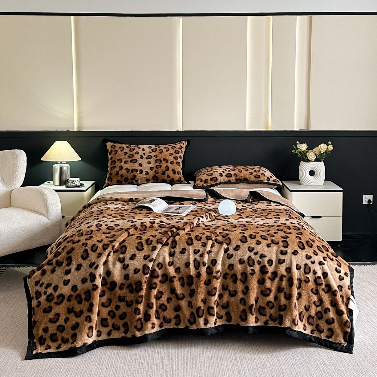 91家纺网 家纺一手货源 找家纺 芙绣家纺 2025新款雪貂绒毛毯轻奢高级感办公室午休毯空调毯沙发毯加厚 露西