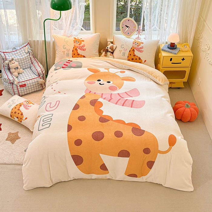 91家纺网 家纺一手货源 找家纺 （总）ds生活馆 2025新款大版高克重双面牛奶绒四件套