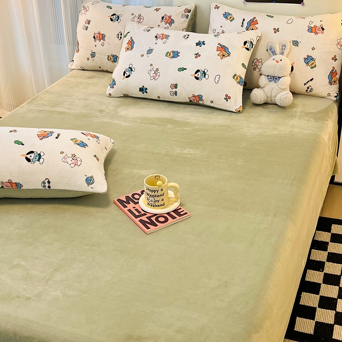 91家纺网 家纺一手货源 找家纺 HL原创 2025新款牛奶绒单品被套单件被套 童话世界