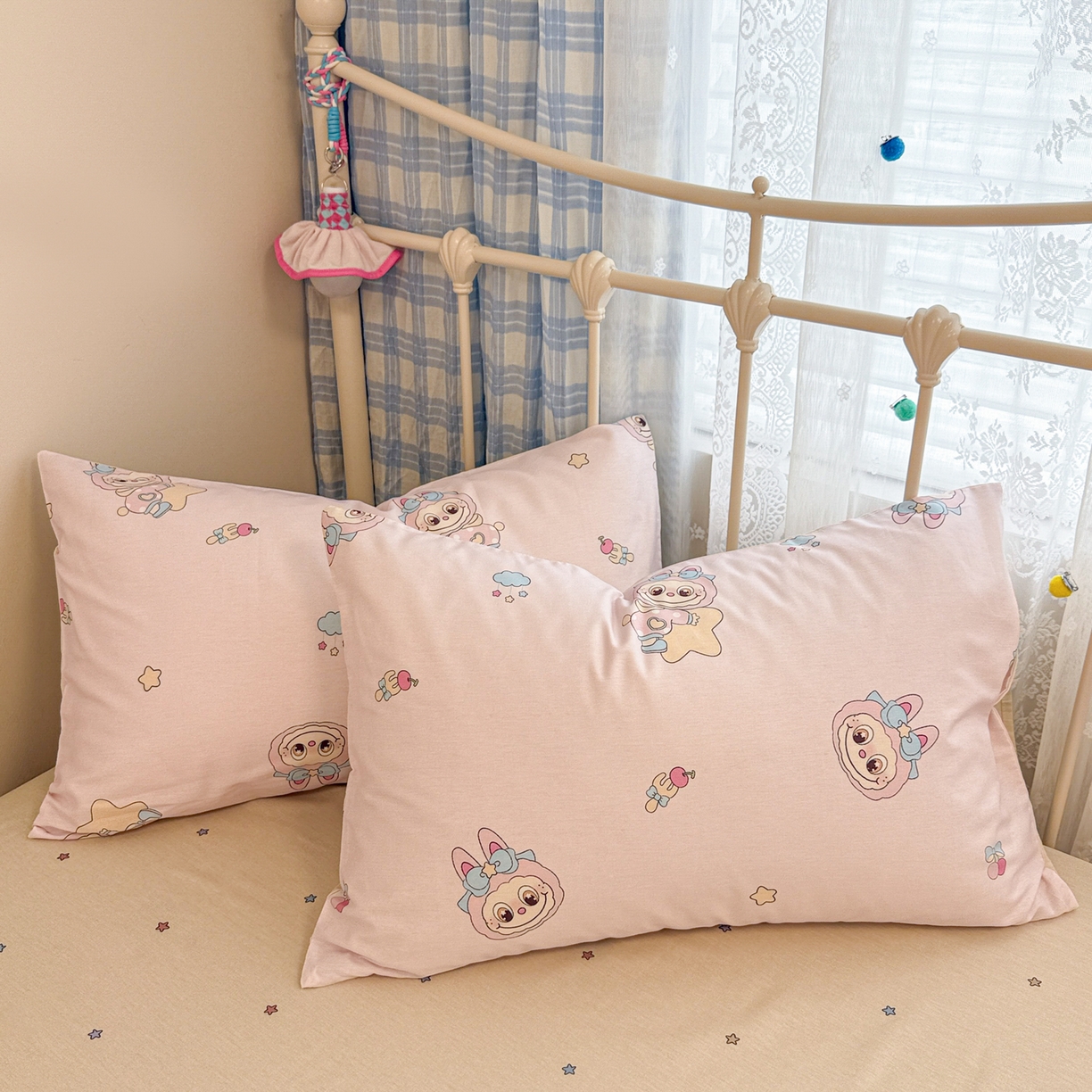 91家纺网 家纺一手货源 找家纺 （总）呗旺鹿 2025新款全棉纯棉大眼娃娃毛巾绣四件套第二波