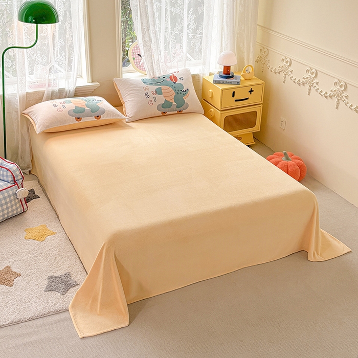 91家纺网 家纺一手货源 找家纺 ds生活馆 2025新款大版高克重双面牛奶绒四件套 滑板鳄鱼