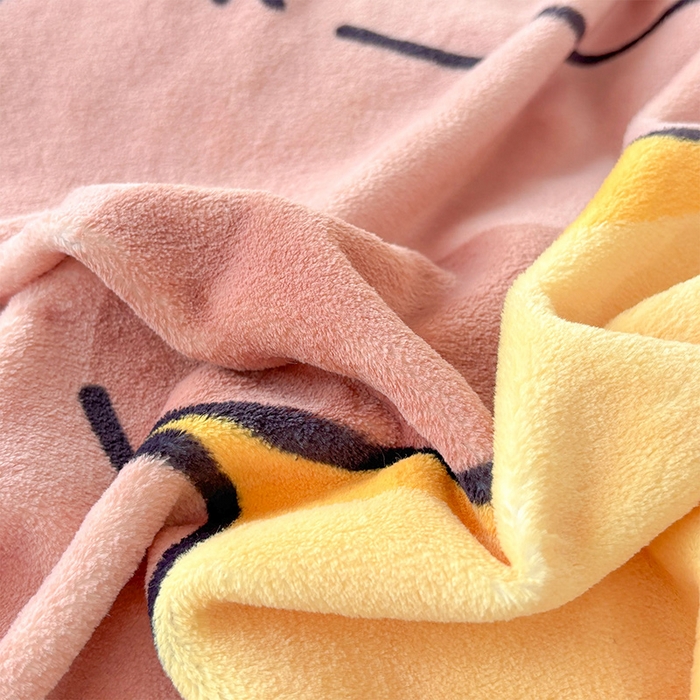 91家纺网 家纺一手货源 找家纺 ds生活馆 2025新款大版高克重双面牛奶绒四件套 晚安巴拉