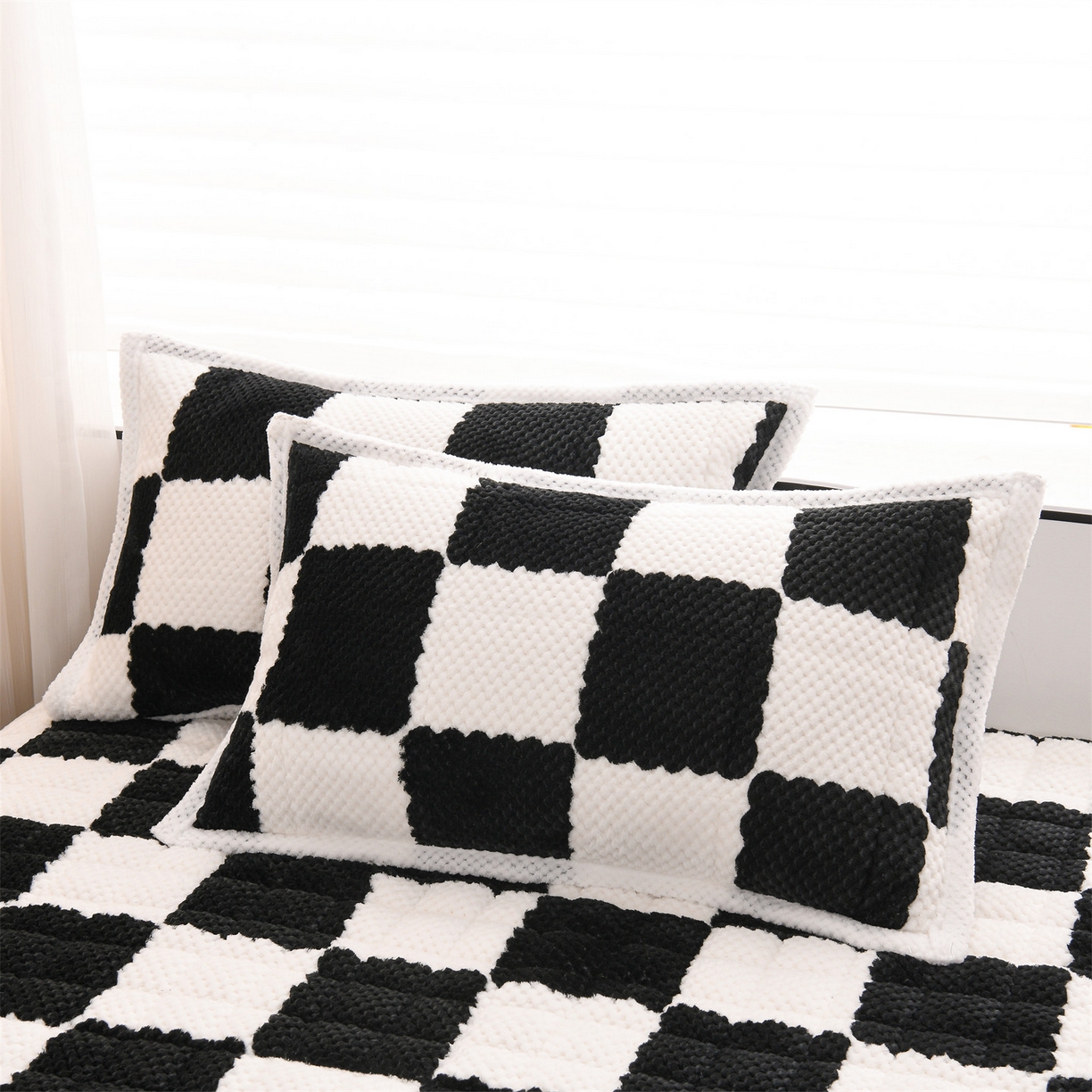 91家纺网 家纺一手货源 找家纺 （总）云木里 2025新款速暖豆豆绒夹棉床笠