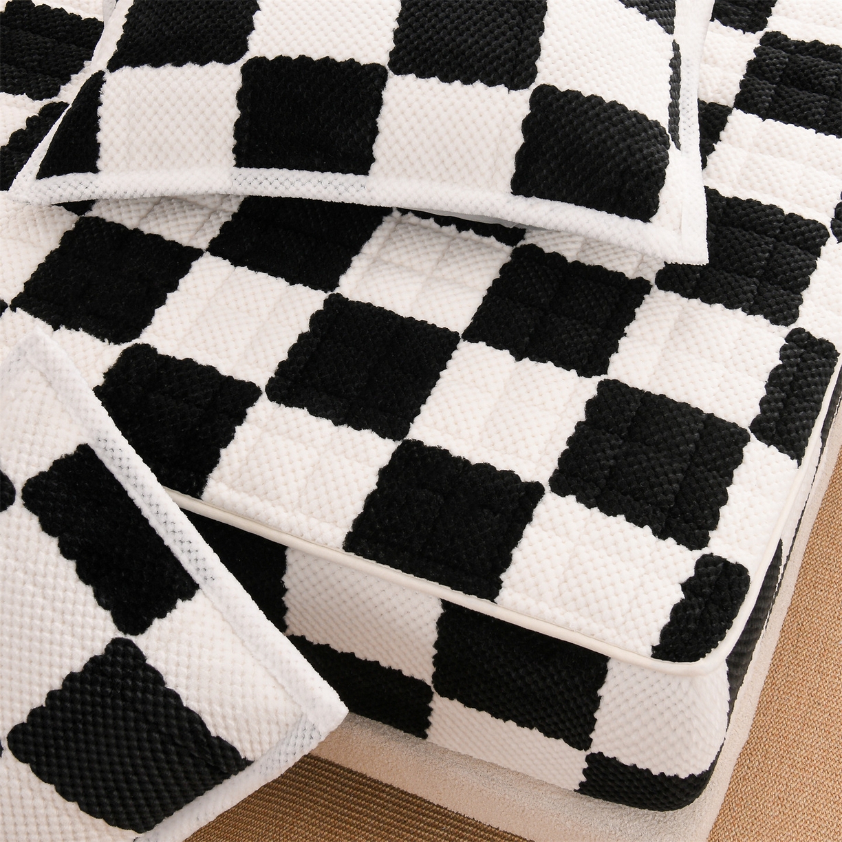 91家纺网 家纺一手货源 找家纺 （总）云木里 2025新款速暖豆豆绒夹棉床笠