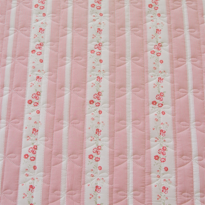 91家纺网 家纺一手货源 找家纺 缦彩 2025新款韩版100%全棉公主风夹棉床裙纯棉花边加厚床罩单件 多丽粉