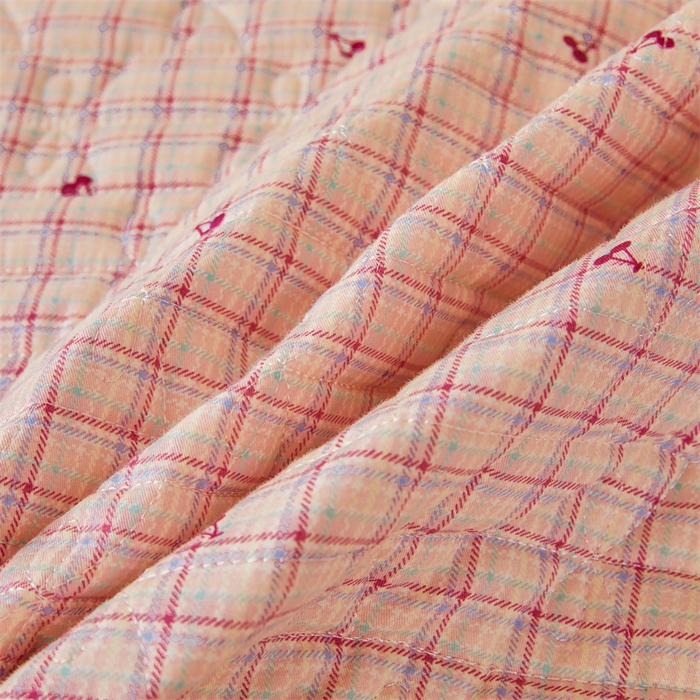 91家纺网 家纺一手货源 找家纺 缦彩 2025新款韩版100%全棉公主风夹棉床裙纯棉花边加厚床罩单件 卡曼-粉